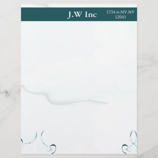 abstrakt-blaue Geschäftsbriefe Briefbogen