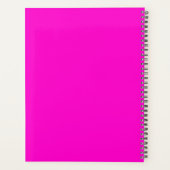 Abstrakt-blauer Rosa verzauberter Garten Planer (Rückseite)
