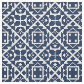 Abstrakt-blaues geometrisches Design Stoff (Muster)