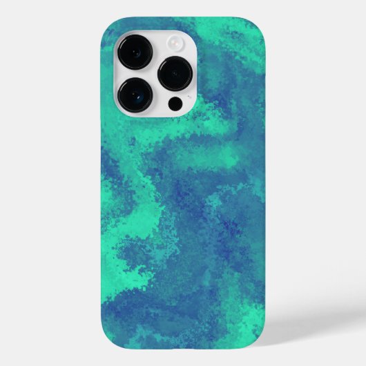 Abstrakt-blaugrüne Diffusion Case-Mate iPhone Hülle (Rückseite)