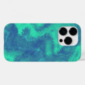 Abstrakt-blaugrüne Diffusion Case-Mate iPhone Hülle (Rückseite (Horizontal))