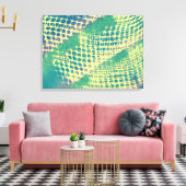 Abstrakt blaugrüne Lila Muster-Leinwanddrucke Leinwanddruck (Insitu (Wohnzimmer))