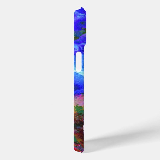 Abstrakt bläulich blühender Mohn Case-Mate iPhone Hülle (Rückseite / Rechts)