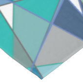 Abstrakt-Blaumosaik Tischdecke (Schrägansicht)