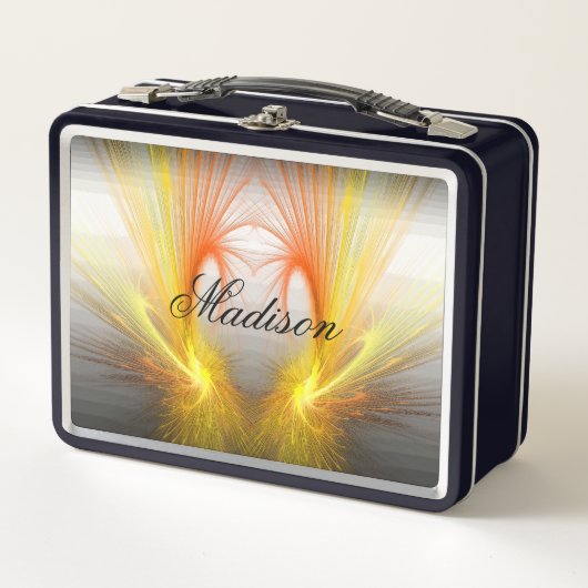 Abstrakt Blitz - Blitz Metall Brotdose (Vorderseite)