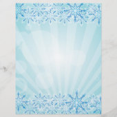 Abstrakt Blue Background Vector Grafik Schneeflock Flyer (Hinten)