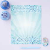 Abstrakt Blue Background Vector Grafik Schneeflock Flyer (Einzeln)