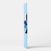 Abstrakt Blue Blume Hübsch Floral Girlanname Case-Mate iPhone Hülle (Rückseite / Rechts)