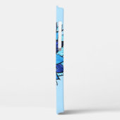 Abstrakt Blue Blume Hübsch Floral Girlanname Case-Mate iPhone Hülle (Rückseite / Links)