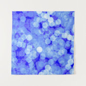 Abstrakt Blue Bokeh: Klassischer Hintergrund Wandteppich (Vorderseite (Horizontal))