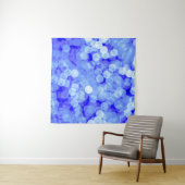 Abstrakt Blue Bokeh: Klassischer Hintergrund Wandteppich (Beispiel (Horizontal))