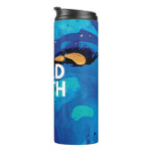 Abstrakt Blue Bold Faith Inspiration Tumbler Thermosbecher (Nach rechts gedreht)