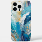 Abstrakt Blue Brush Schlaganfall Moderne Kunst Case-Mate iPhone Hülle (Rückseite)