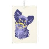 Abstrakt Blue Chihuahua Air Freshener Autolufterfrischer (Rückseite)