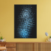 Abstrakt Blue Cubes Leinwanddruck (Insitu (Wohnzimmer))