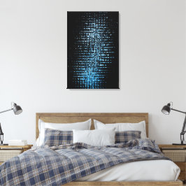 Abstrakt Blue Cubes Leinwanddruck