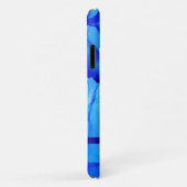 Abstrakt Blue Custom Art Wirbel Case-Mate iPhone Hülle (Hinten/Rechts)