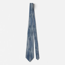 Abstrakt Blue Denim Stripe Neck Tie Krawatte
