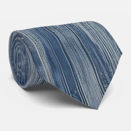 Abstrakt Blue Denim Stripe Neck Tie Krawatte