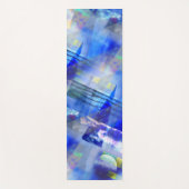 Abstrakt Blue Foto Collage Yogamatte (Vorderseite)