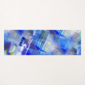 Abstrakt Blue Foto Collage Yogamatte (Vorderseite (Horizontal))