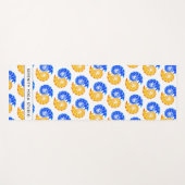 Abstrakt Blue Gold Yin Yang Fishing Balance Yogamatte (Vorderseite (Horizontal))