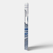 Abstrakt Blue Gray Fraktal Art Blume Case-Mate iPhone Hülle (Rückseite / Rechts)