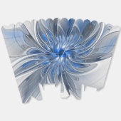 Abstrakt Blue Gray Fraktal Art Blume Geschenkschachtel (Ungeklappt)