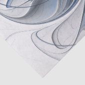 Abstrakt Blue Gray Fraktal Art Blume Seidenpapier (Detail)