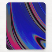 Abstrakt Blue Gray Magenta Fraktal Mousepad (Vorne)