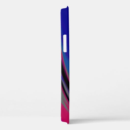 Abstrakt Blue Gray Magenta Fraktal Swirl Case-Mate iPhone Hülle (Rückseite / Rechts)