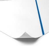 Abstrakt Blue Gray Off-White Black AP002 Poster (Ecke)