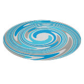 Abstrakt Blue Gray Spiral Schneidebrett (Ecke)