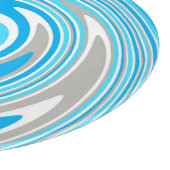 Abstrakt Blue Gray Spiral Schneidebrett (Ecke)