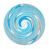 Abstrakt Blue Gray Spiral Schneidebrett (Vorderseite)