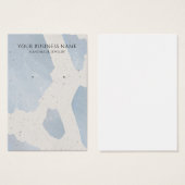 Abstrakt Blue Gray Terrazzo Earring Display Cards (Vorne & Hinten)