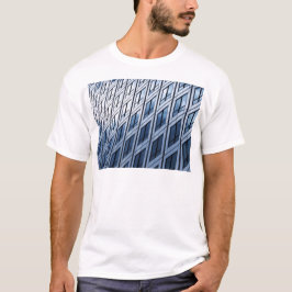 Abstrakt Blue Gray Windows T-Shirt