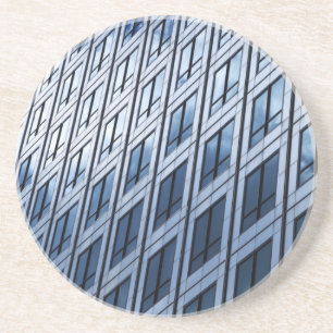 Abstrakt Blue Gray Windows Untersetzer