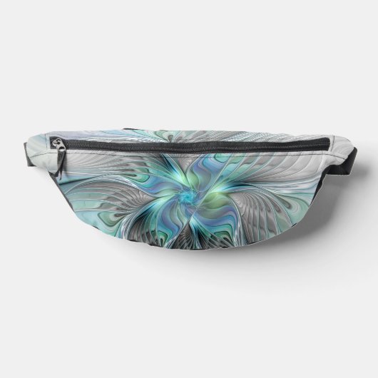 Abstrakt Blue Green Butterfly Fantasy Fraktal Art Bauchtasche (Ablage )