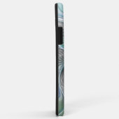 Abstrakt Blue Green Butterfly Fantasy Fraktal Art Case-Mate iPhone Hülle (Hinten/Rechts)