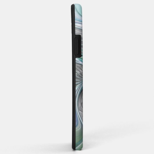 Abstrakt Blue Green Butterfly Fantasy Fraktal Art Case-Mate iPhone Hülle (Hinten/Rechts)