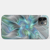 Abstrakt Blue Green Butterfly Fantasy Fraktal Art Case-Mate iPhone Hülle (Rückseite (Horizontal))
