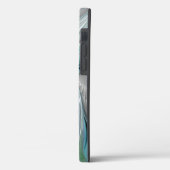 Abstrakt Blue Green Butterfly Fantasy Fraktal Art Case-Mate iPhone Hülle (Rückseite / Links)