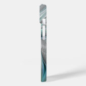 Abstrakt Blue Green Butterfly Fantasy Fraktal Art Case-Mate iPhone Hülle (Rückseite / Links)