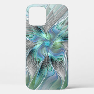 Abstrakt Blue Green Butterfly Fantasy Fraktal Art Case-Mate iPhone Hülle