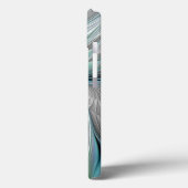 Abstrakt Blue Green Butterfly Fantasy Fraktal Art Case-Mate iPhone Hülle (Rückseite / Links)