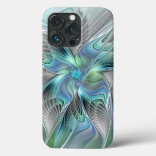 Abstrakt Blue Green Butterfly Fantasy Fraktal Art Case-Mate iPhone Hülle