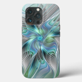 Abstrakt Blue Green Butterfly Fantasy Fraktal Art Case-Mate iPhone Hülle