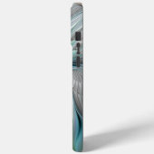 Abstrakt Blue Green Butterfly Fantasy Fraktal Art Case-Mate iPhone Hülle (Rückseite / Links)