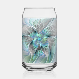 Abstrakt Blue Green Butterfly Fantasy Fraktal Art Dosenglas